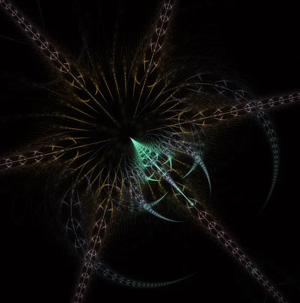 Soyut gerçeküstü sihirli makine, yaratıcı grafik tasarım için dijital sanat