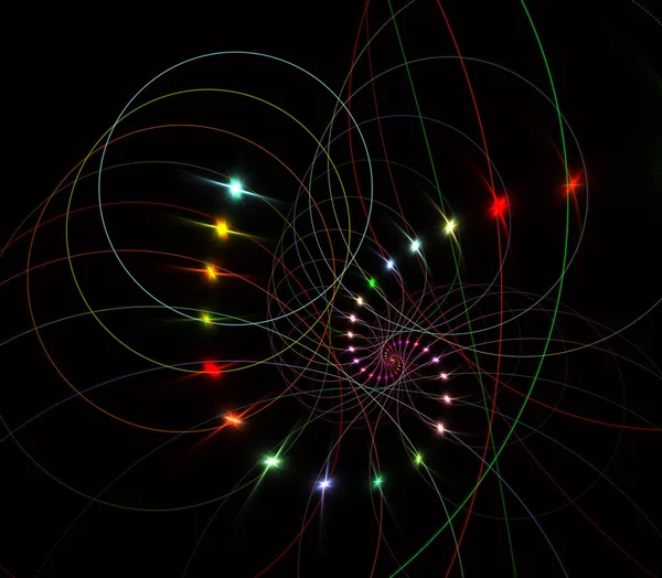 Теория Струн Физические Процессы Квантовая Теория Квантовая Запутанность Абстрактный Компьютер — стоковое фото