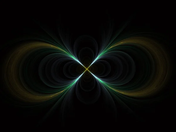 Infinity sign. Abstract high resolution fractal background with shining star-like pattern and an infinity sign in the base of it. Sign of infinity- fractal interpretation. Computer generated abstract background, 3D rendering