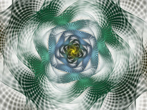 Abstrato Fractal Com Grades Espirais Flor Espiral Utilizável Para Papel — Fotografia de Stock