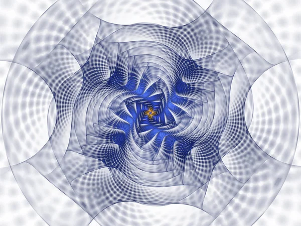 Soyut Fraktal ızgaralar ve spiraller, sarmal çiçek yaratıcı kapak tasarımı veya masaüstü duvar kağıdı için kullanılabilir. Çerçeve Infinity sarmal modeli girdap. Bilgisayar tarafından oluşturulan görüntü teknolojisi tarzı tasarım futuristik bir çiçek anımsatan