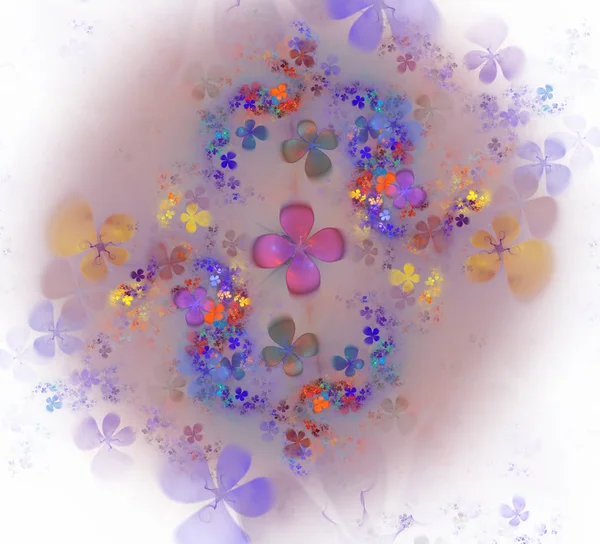 Glow Abstrakcja Artystyczny Kwiat Tła Przezroczyste Pęcherzyki Tekstury Kwiatami Blask — Zdjęcie stockowe