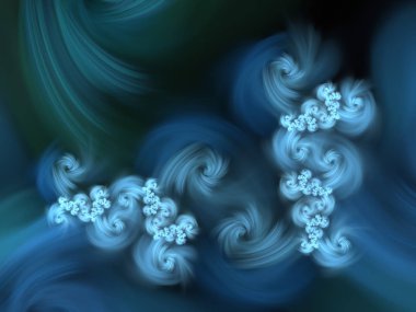 Çiçek koyu arka plan deseni. Bilgisayar kapağı, kompozisyon, 3d çizim için Soyut Fraktal oluşturulan. Mükemmel bir tatil kartları ve siteleri, tasarım ya da Doğum günü için çiçek dekorasyon.