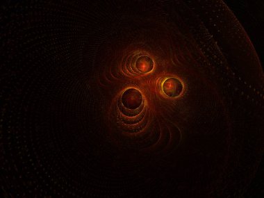 Karmaşık soyut dokuma disk tasarım (3d çizim, arka plan). Sarmal dijital sanat. Soyut bir bilgisayar modern spiral fraktal öğesi oluşturulur. Yaratıcı sanat tasarım deseni.