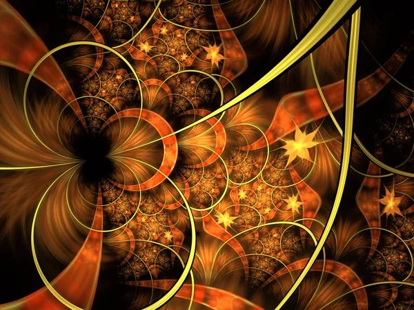Cirkels Spikes Abstracte Achtergrond Zacht Gloeiende Gelaagde Bloemblaadjes Bloemenpatroon Sparkle — Stockfoto