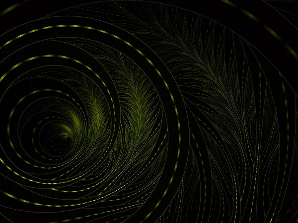Пушистая Спираль Спиральный Цветочный Узор Графическая Композиция Абстрактный Компьютер Создал — стоковое фото