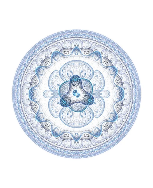 Fraktal Mandala Arka Plan Üzerinde Deli Soyut Fraktal Şekiller Kaleidoscopical — Stok fotoğraf