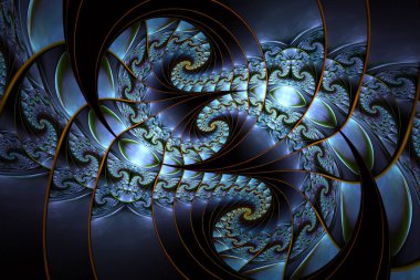 Güzel Soyut Fraktal desen ve şekiller. Fraktal doku. Davetiyeler için defter kapakları, telefon kılıfı, kartpostallar, kartları, bulmaca veya kravat baskıları veya diğer yüksek kaliteli baskılar