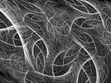 Soyut bir bilgisayar modern fraktal tasarım koyu arka plan üzerinde oluşturulan. Fraktal renk doku soyut. Dijital sanat. Soyut formu