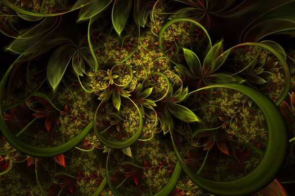 Abstract computer generated plant fractal design. Digital artwork for tablet background, desktop wallpaper or for creative cover design.