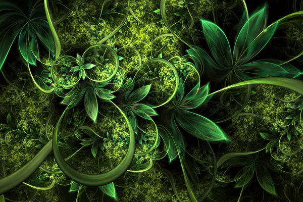 Abstract computer generated plant fractal design. Digital artwork for tablet background, desktop wallpaper or for creative cover design.