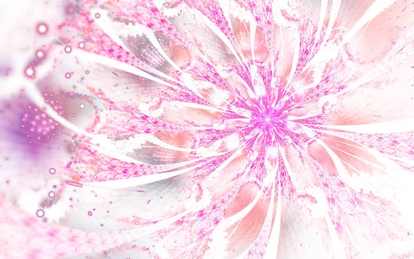 Abstract computer generated fractal flower design. Digital artwork for tablet background, desktop wallpaper or for creative cover design.