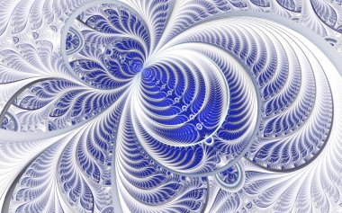 Detaylı güzel soyut fraktal çizimler. Sanat projeleri için çiçek illüstrasyonu