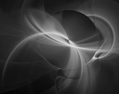 Soyut bir bilgisayar modern fraktal tasarım koyu arka plan üzerinde oluşturulan. Fraktal renk doku soyut. Dijital sanat. Soyut Form ve renk. Parlak ışınları ile kabarık sarmal