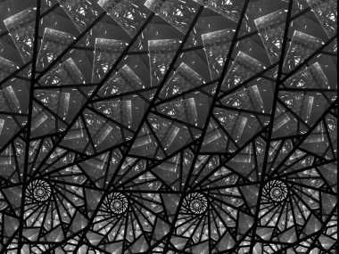 Soyut bir bilgisayar modern fraktal tasarım koyu arka plan üzerinde oluşturulan. Fraktal renk doku soyut. Dijital sanat. Soyut formu