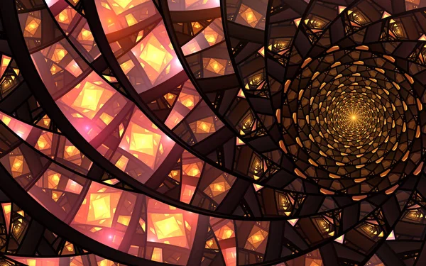 Geometrisk Design Mosaic Konsistens Målat Glaseffekt Konstnärliga Abstraktion Består Virtuella — Stockfoto