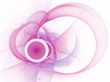 Teknik fraktal arka plan - dalga ve eğrileri. Soyut bilgisayar tarafından oluşturulan görüntü. Teknoloji, bilim kurgu veya sanal gerçeklik zemin. Kapakları, afiş, web tasarım.