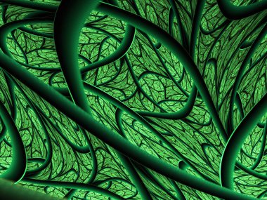 Bir yaprağın yapısı. Doku fraktal tasarım