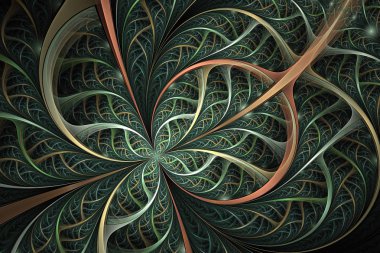 Güzel fraktal çiçek ya da kelebek vitray pencere stili. Simetrik çiçek fraktal, yaratıcı grafik dijital logaritmasını bulmak. Davetiyeler için defter kapakları, telefon case, kartpostallar, kartları