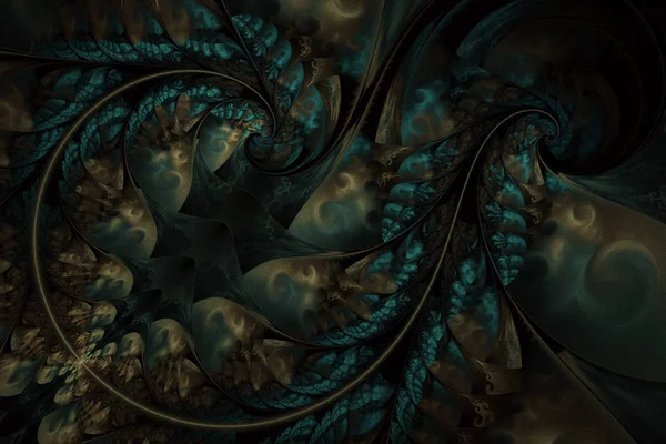Peri sonsuz soyut çiçek desenli. Parlak renkler ve köpüklü doku. Dijital Fractal sanat yaratıcı grafik tasarım için. Gizemli sarmal bilgisayar tarafından oluşturulan görüntü.