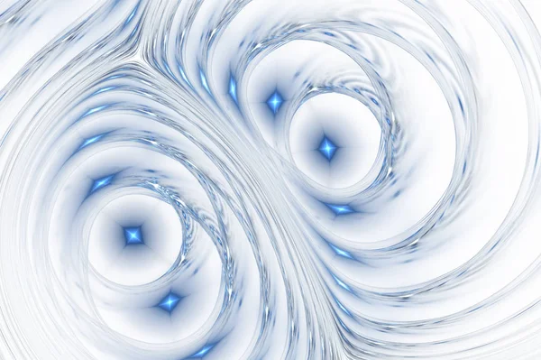 Глянцевий Асиметричний Спіральний Дизайн Абстрактний Фентезійний Химерний Орнамент Фрактальні Хвилі — стокове фото