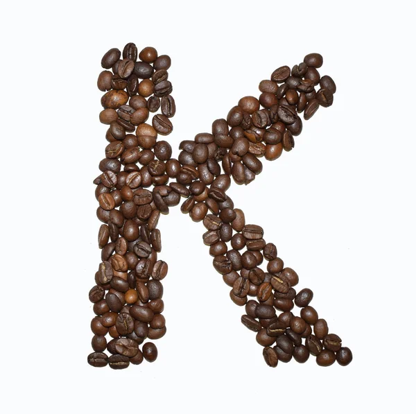 Carta de café - K — Fotografia de Stock