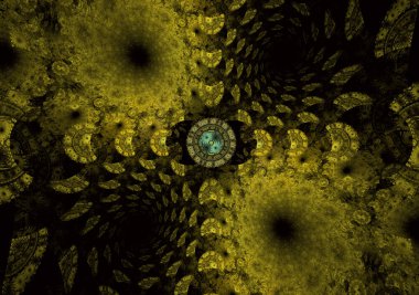 Uzay geometrisi. Spiralli dinamik akan formlar.