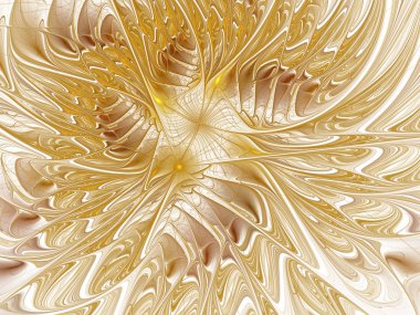 Pürüzsüz altın Fiery çiçeği.