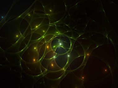 Parlak Kabarcıklar ile Soyut Renkli Arka Plan.