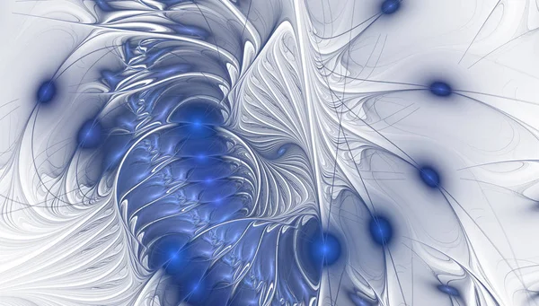 Fabulous fractal pattern in blue.