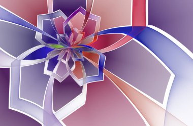 Soyut leke cam çiçek deseni.