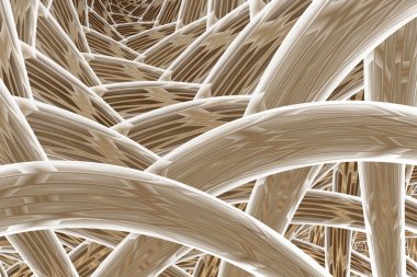 Çok renkli karışık renkli iplik ipi. Soyut fraktal arka plan