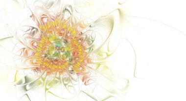 Soyut fütüristik çiçek. Modern yüksek çözünürlüklü ?omputer soyut oluşturulan