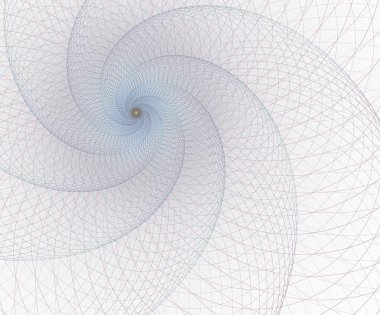 Geometri, kafes elemanı. Kesişme eğrileri. Gerçeküstü fütüristik tasarım.