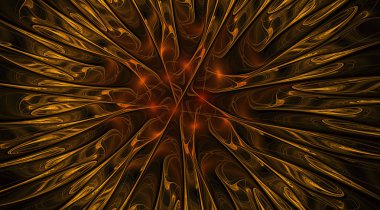 Pürüzsüz altın Fiery çiçeği.