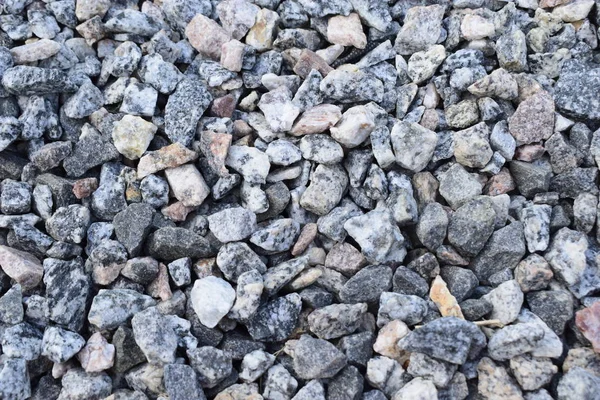 Gravel Rock Texture. Crushed stone and gravel on the ground