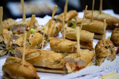 Catering gelen Mini baget sandviç