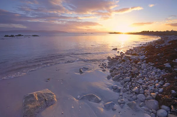 Sonnenlicht Auf Galway Bay Republik Irland — Stockfoto