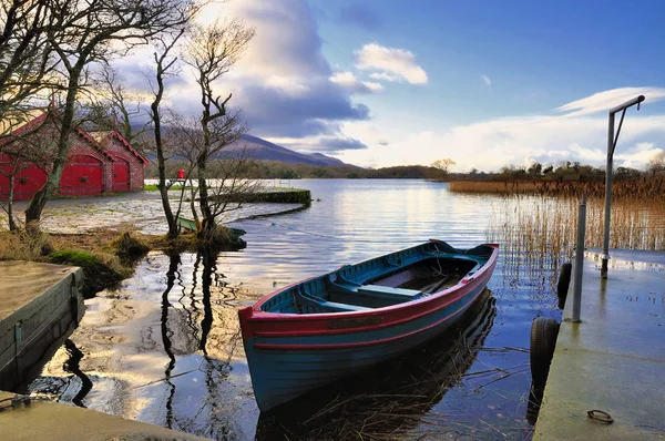 Malý Člun Kotvení Killarney Kerry Irsko — Stock fotografie