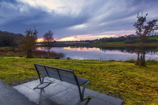 Lough Lannagh Gün Doğumu Castlebar Mayo Rlanda — Stok fotoğraf