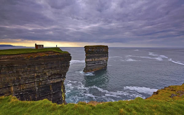 Dun Briste Capo Dibattino Mayo — Foto Stock