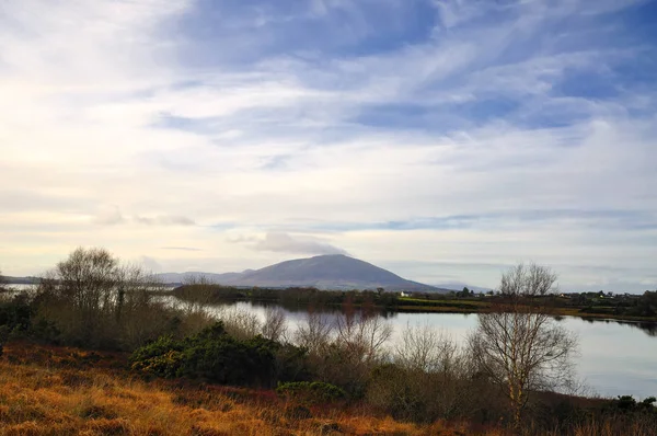 Blick Auf Den Lough Conn See Vor Sonnenuntergang Mayo Irland — Stockfoto