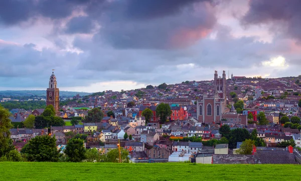 St Patricks Hill'den Cork şehir manzarası 