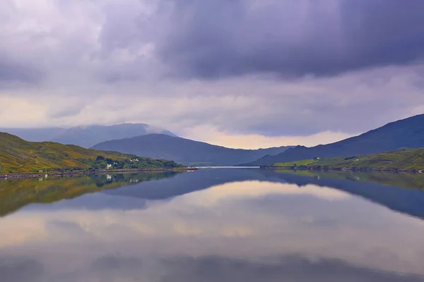 Pohled Kární Přístav Srdce Connemara Západně Irska — Stock fotografie