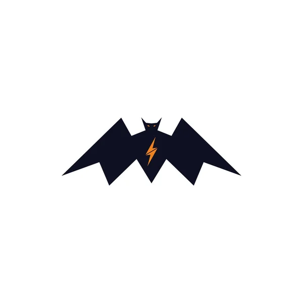 lightning bat bold logo concept