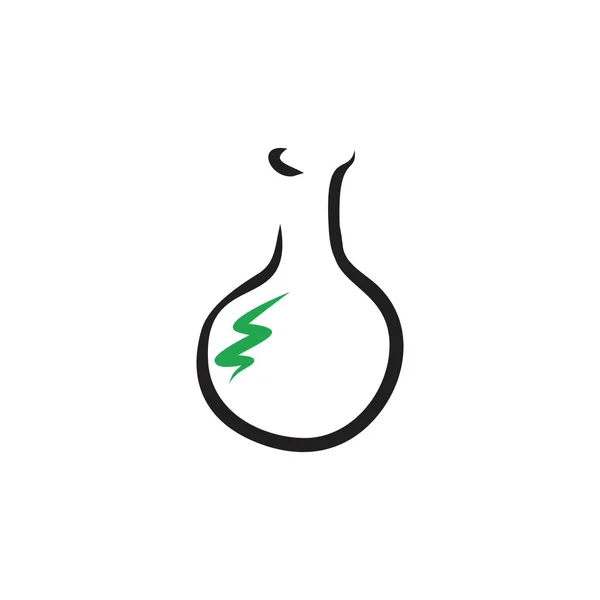deney logo konsepti için bir simya şeyler şişe