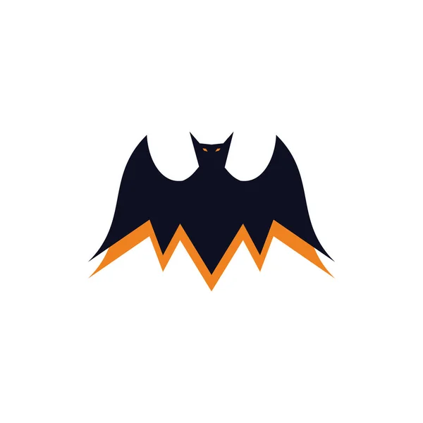 Evil Bat Vampire Symbol Illustrationer Eller Logo Concept — Stock vektor