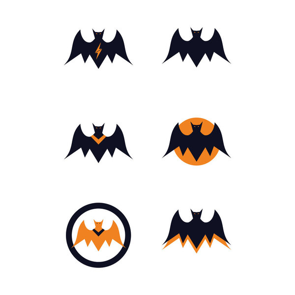 Evil Bat symbol illustrations logo concept
