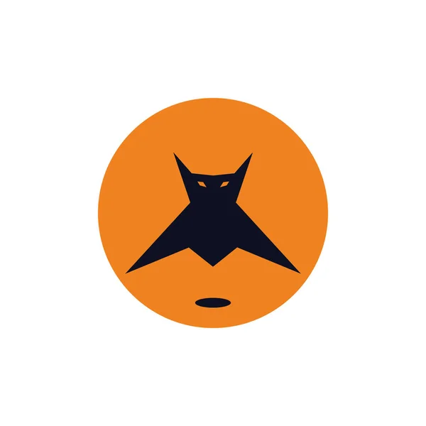 küçük kahraman yarasa amblemi çizimler logo kavramı