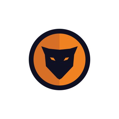 basit zarif tilki kafa düğmesi